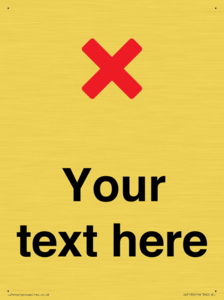 Custom plain background, red cross sign